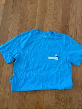 chubbies Bright Blue Pocket Tee